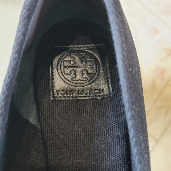 EUC ✨️ Tory Burch Jackie Bow Espadrille Peep-toe Wedges Size 6.5 - Picture 6 of 11